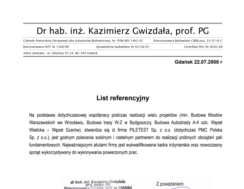 Dr hab. inż. Kazimierz Gwizdała, prof. PG